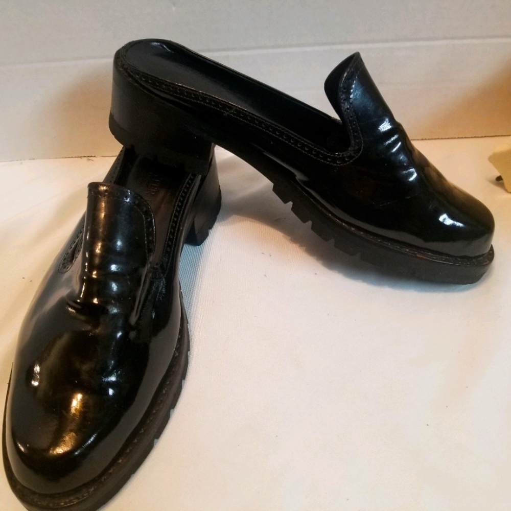 Patent leather loafers size 7